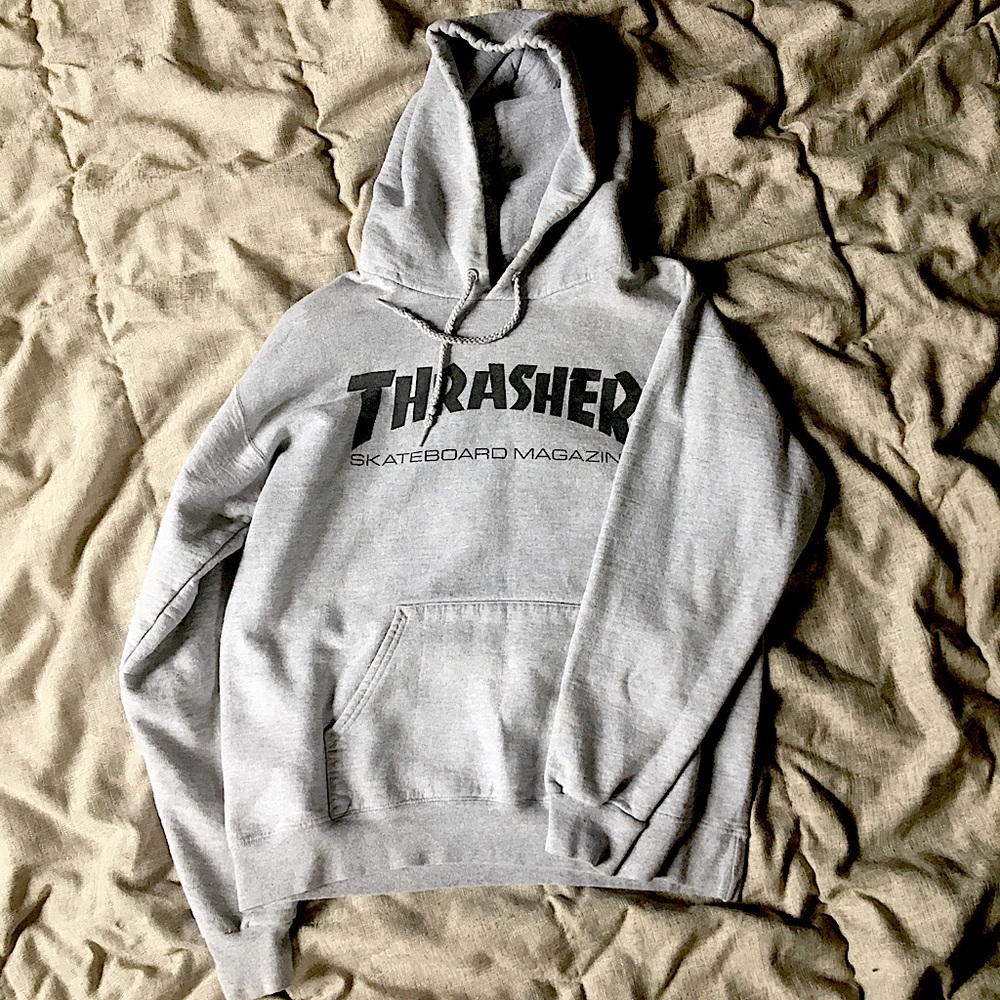 Grey thrasher hoodie